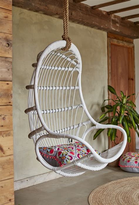 Aurora Natural Rattan Hanging Egg Chair Hanging Egg Chair Hanging