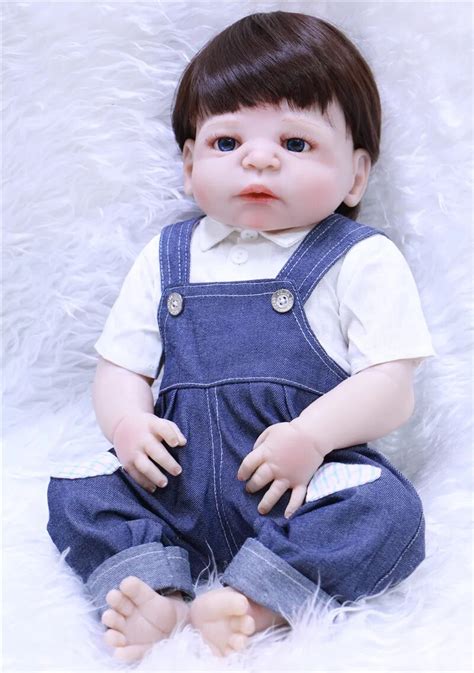 Buy 55cm Full Body Silicone Reborn Baby Doll Toys Play