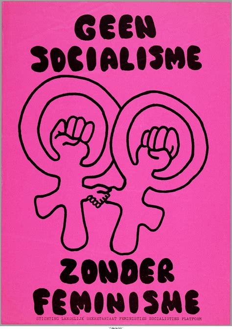 Terry Sluitman ~ Geen Socialisme Zonder Feminisme ~ Affiche Voor Het