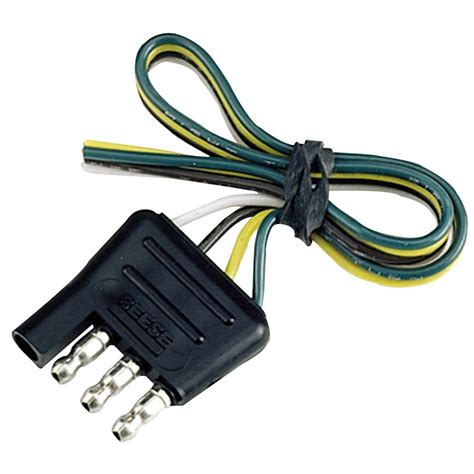How to wire trailer lights — wiring instructions. Reese Towpower 4-Way Flat Connector-74124 - The Home Depot