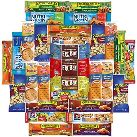 Snack Chest Healthy Bars Crackers And Nuts Care Package Bulk Sampler