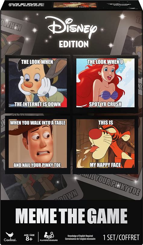 Spin Master Games Meme The Game Versión Disney Tarjetas