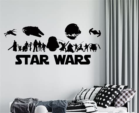 Personalized Star Wars Wall Decal Star Wars Wall Decal Vinyl Sticker
