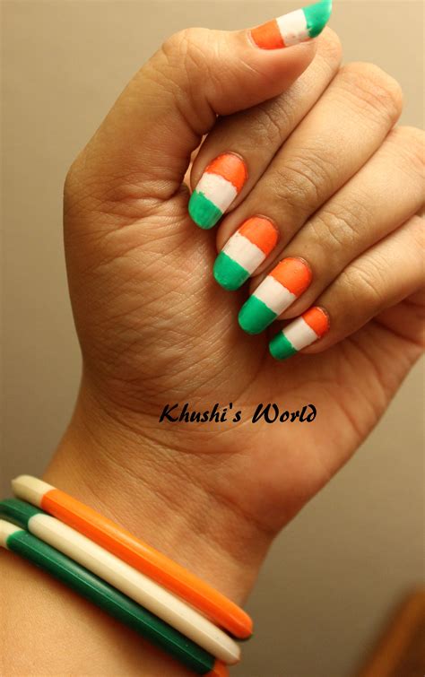 Here Is An Easy Nail Art Which You Can Carry This Year On Independence