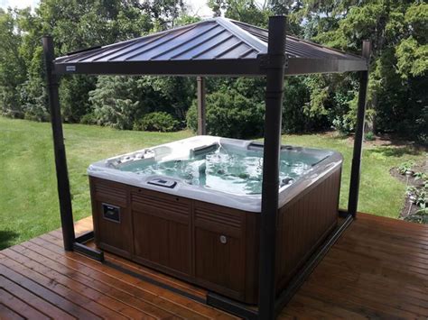 Oasis W Led And Shades Hot Tub Cover Gazebos The Great Escape