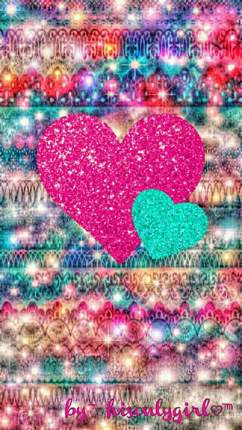 Cute Hearts Galaxy Wallpaper I Created For The App Cocoppa Heart