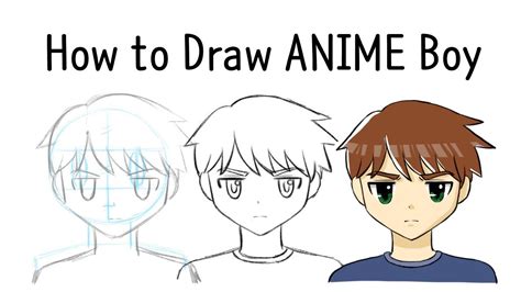 Drawing Anime Boy For Beginners Youtube