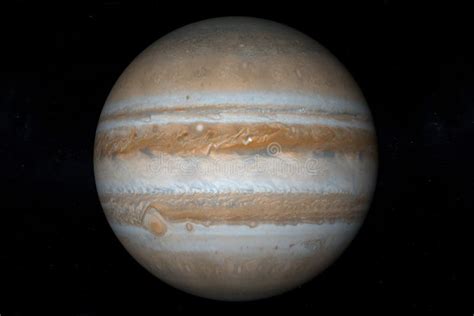 3d Illustration Of The Planet Jupiter On A Star Background Stock