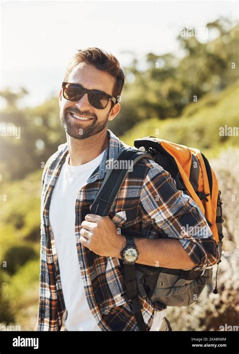 Hiking Always Puts A Smile On My Face Cropped Portrait Of A Handsome