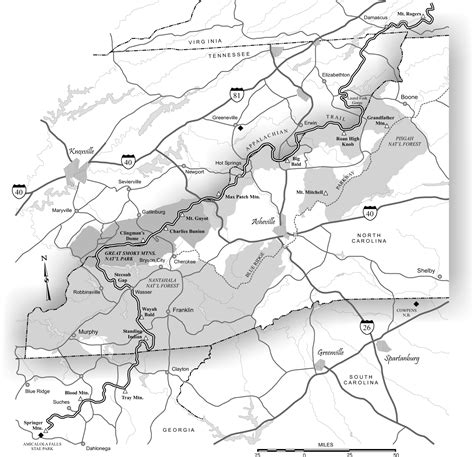 Appalachian Trail White Mountains Map