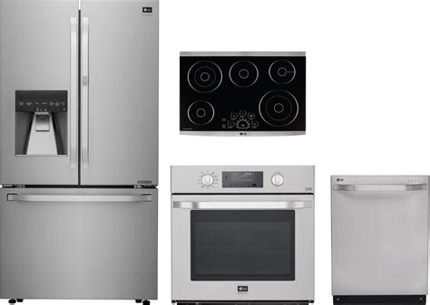 Kitchen appliance packages, appliance bundles at lowe's. LG LGRECTWODW3 4 Piece Kitchen Appliances Package with ...