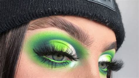Neon Green Eyeshadow Cut Crease Tutorial💚 Youtube