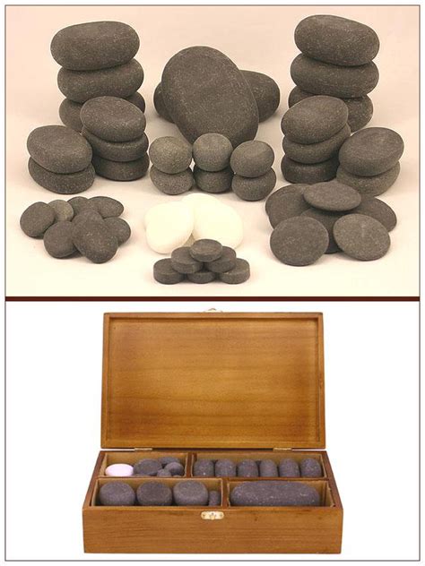 Massagemaster Hotcold Stone Massage Set 50 Basaltmarble Stones Ebay