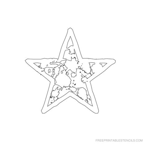 Free Printable Stars Stencils Template