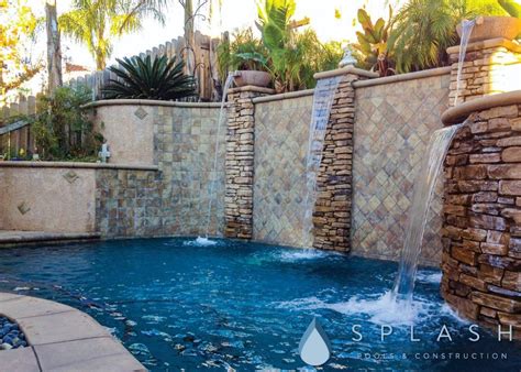 Swimming Pool In A Sloped Yard Splash Pools And Construction Inc