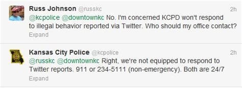 Tkc Breaking News Kansas City Council Dude Russ Johnson Wants Kcpd Responding To Tweets