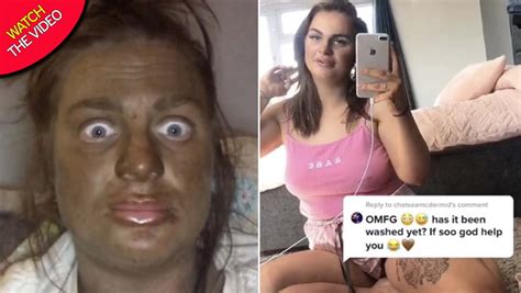 woman shares fake tan fail after piling on layers as she cried off the first lot mirror online