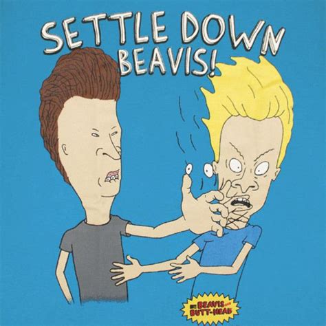 Beavis And Butthead Settle Down Aqua Cómics Y Dibujos Animados Logos