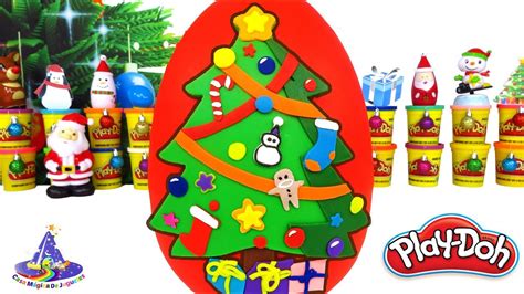 Juegos navideños para niños gratis. Huevo Sorpresa Gigante de Arbol de Navidad de Plastilina ...