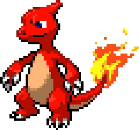 Charmeleon Pixel Art Grid The Best Porn Website