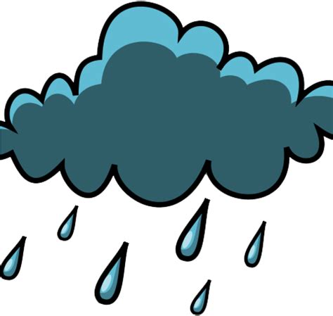 Rain Cloud Clipart Rainy Weather Clipart Png Download Full Size