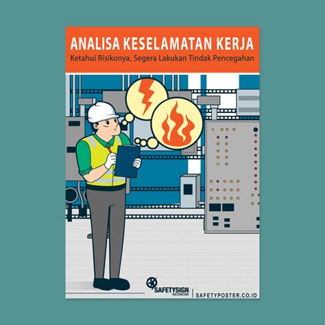 Poster Keselamatan Kerja Di Pabrik Ilustrasi