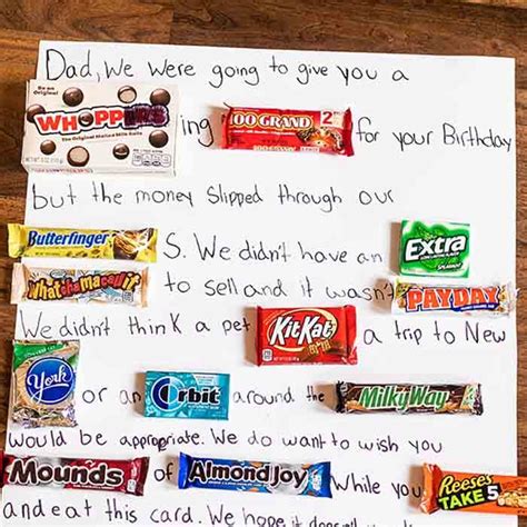 Fathers Day Card Ideas With Candy