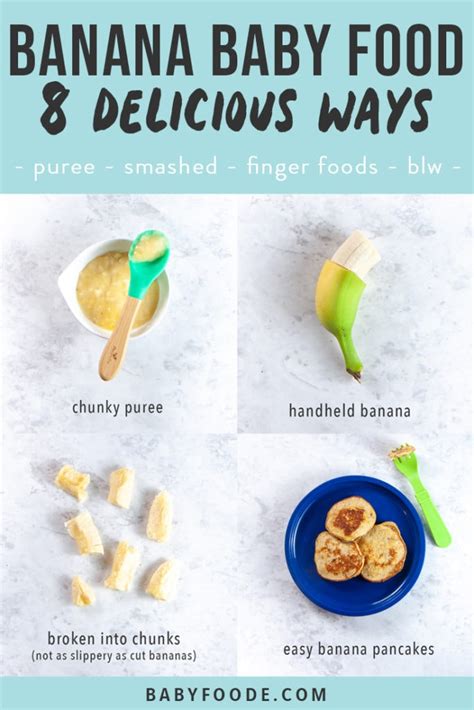 Learn infant cpr if you take all of the precautions mentioned so far, chances are that you will never be faced with a true choking incident (even if your baby gags at every meal). Banana Baby Food - 8 Ways (Puree & Baby-Led Weaning ...