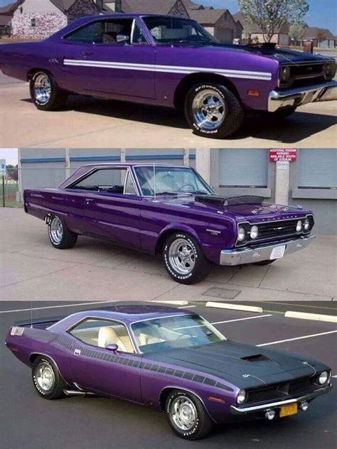 Mopar Plum Purple Old Muscle Cars Plymouth Gtx