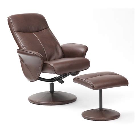 The recliner chair has a wide sitting base and soft fabric/leather material with a supportive back and padded armrests for. Soft Feel Swivel Recliner - PU | Chairs | Manage At Home