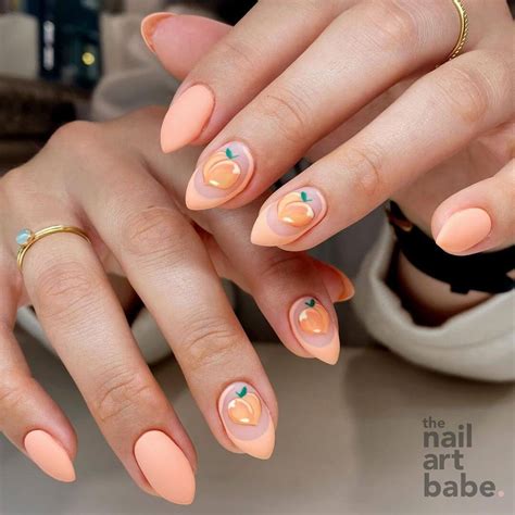 Pretty Peach Nail Art Designs 1 K4 Fashion