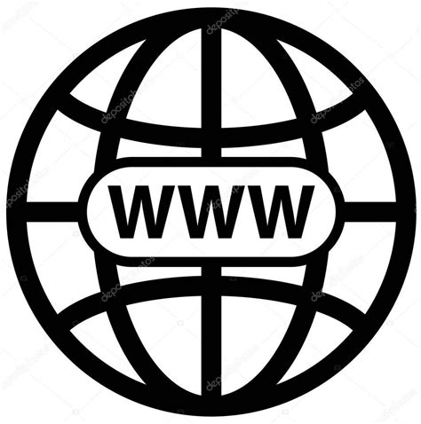 Black Internet Symbol Vector Icon — Stock Vector © Webstocker 168673110