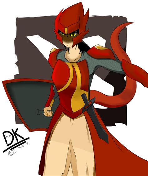 Dota 2 Female Dragon Knight By Microtomb On Newgrounds