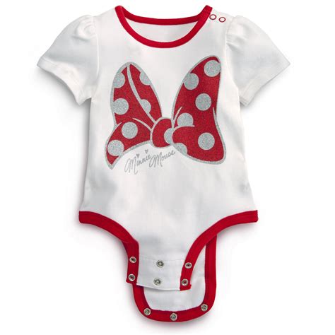 Glitter Bow Minnie Mouse Disney Cuddly Bodysuit Disney Baby Clothes