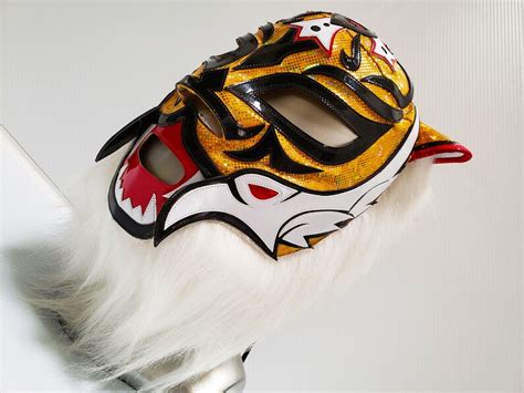 Tiger Mask Wrestling Mask Luchador Costume Wrestler Lucha Etsy