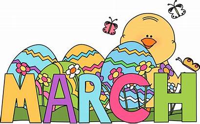 March Month Activities Easter During Clip Clipart