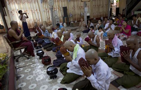 Pictured Entering The Monkhood A Rite Of Passage Daily Mail Online