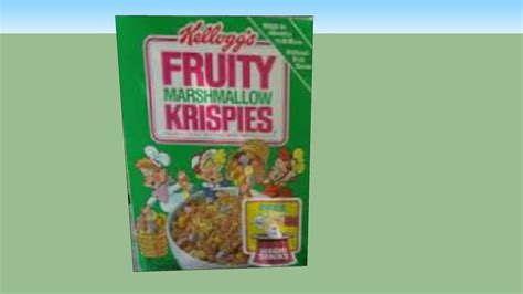 Kelloggs Fruity Marshmallow Krispies 3d Warehouse
