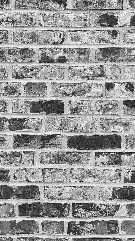 Download Wallpaper 938x1668 Bricks Wall Texture Relief Black And