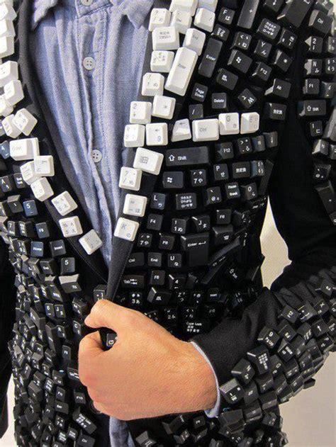 Keyboard Jacket Recycled Fashion Geek Fashion Recycled Dress