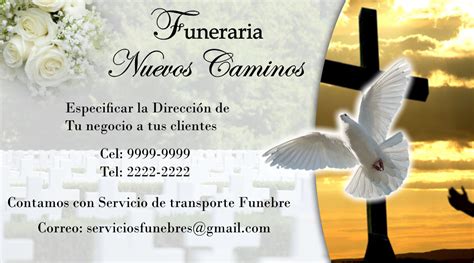 Diseños De Tarjetas De Presentación Para Servicios Fúnebres Colección 1 Release Dove Release
