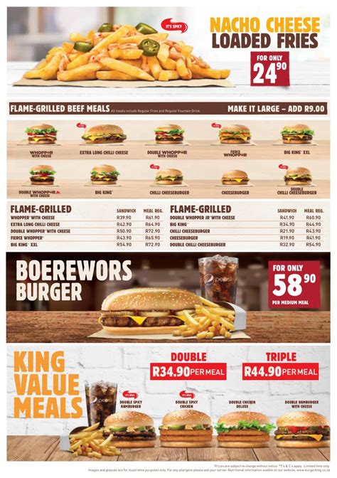 Burger King Menu Prices And Specials
