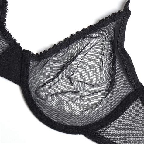 Buy Women S Sheer Mesh Bra See Through Unlined Sexy Lace Transparent