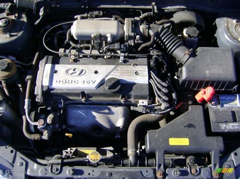 2002 Hyundai Accent Gs Coupe 16 Liter Dohc 16 Valve 4 Cylinder Engine
