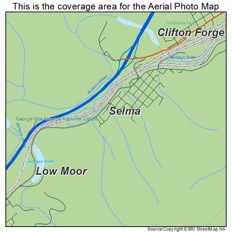 Aerial Photography Map Of Selma Va Virginia