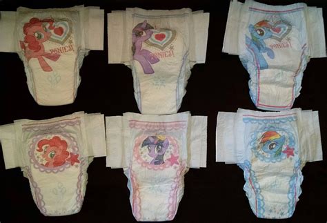 6 Pack Diapers Mlp Pull Ups Diapers Bed Wetting Age Regression