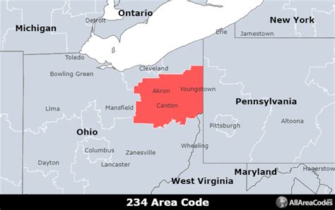 234 Area Code Location Map Time Zone And Phone Lookup