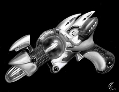 Raygun Black And White Sketch By ~mdmodeler On Deviantart Black And