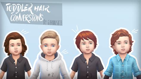 Sims 4 Toddler Hair Mod Male Clubasev