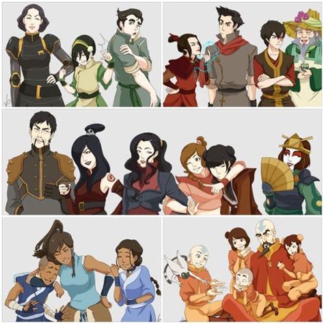 Avatar The Last Airbender And The Legend Of Korra Characters